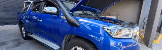 open hood car