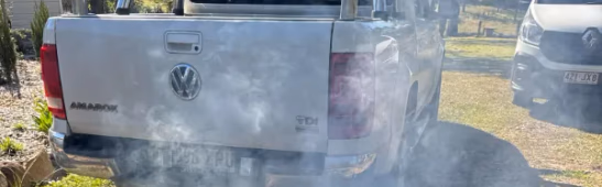 open hood car